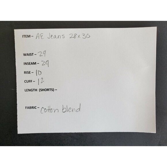 American Eagle Outfitters Jeans Men's Size 28x30 Slim Core Flex Medium Wash - Picture 6 of 7